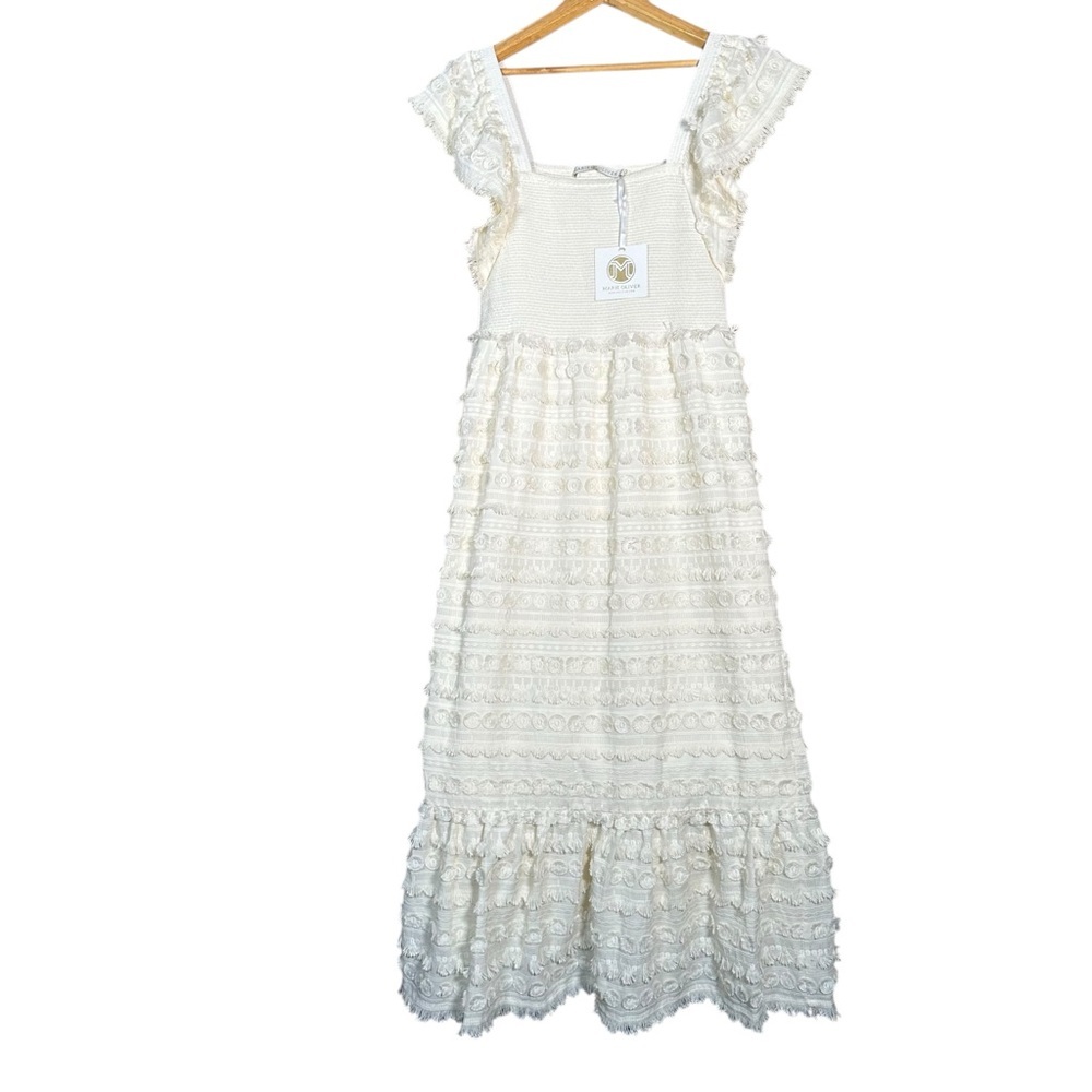 MARIE OLIVER Kora Smocked Pique Maxi Dress - Picture 15 of 15